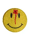 [P1342] Écusson brodé thermocollant Gros smiley Ensanglanté.webp