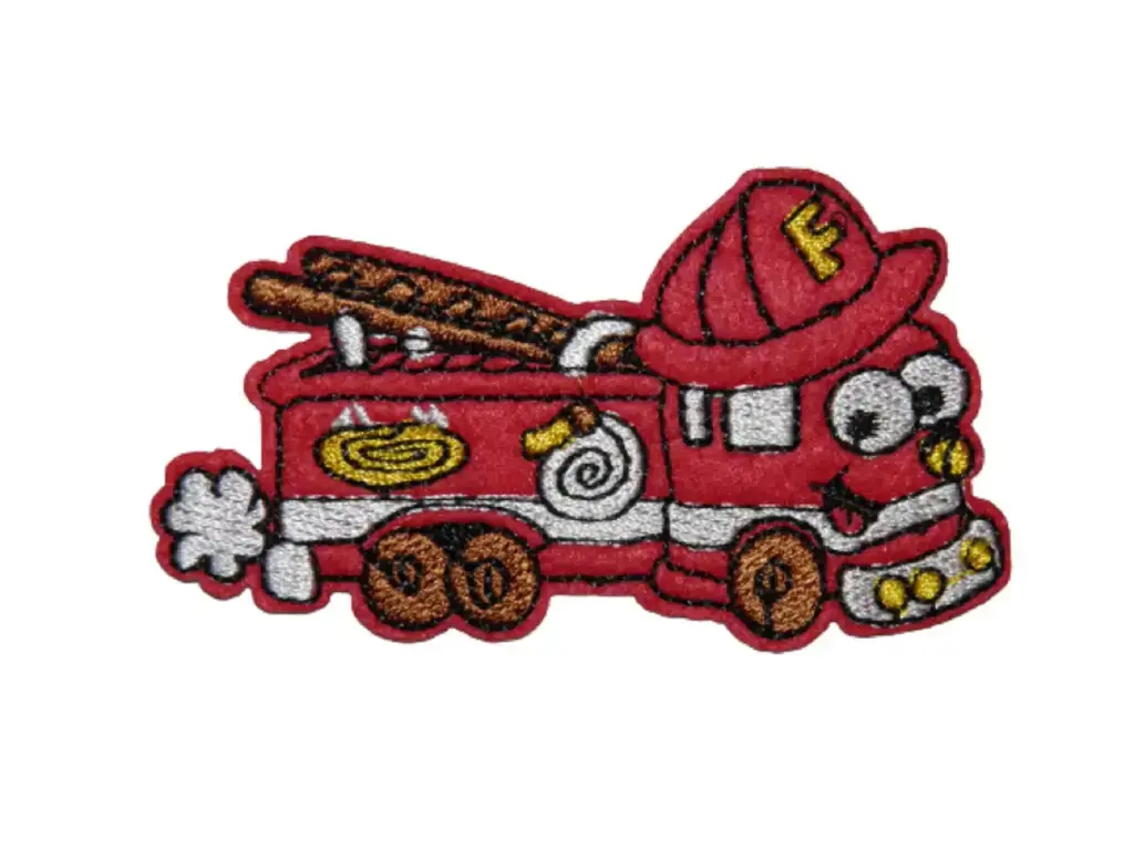 [P1108] Écusson brodé thermocollant Camion de pompier.webp