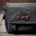 Patch moto rouge  Besace.webp