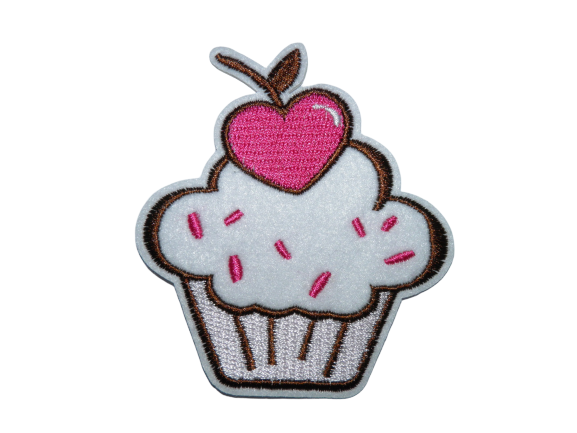 Écusson brodé thermocollant Cupcake