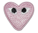 Écusson brodé thermocollant Cœur Rose