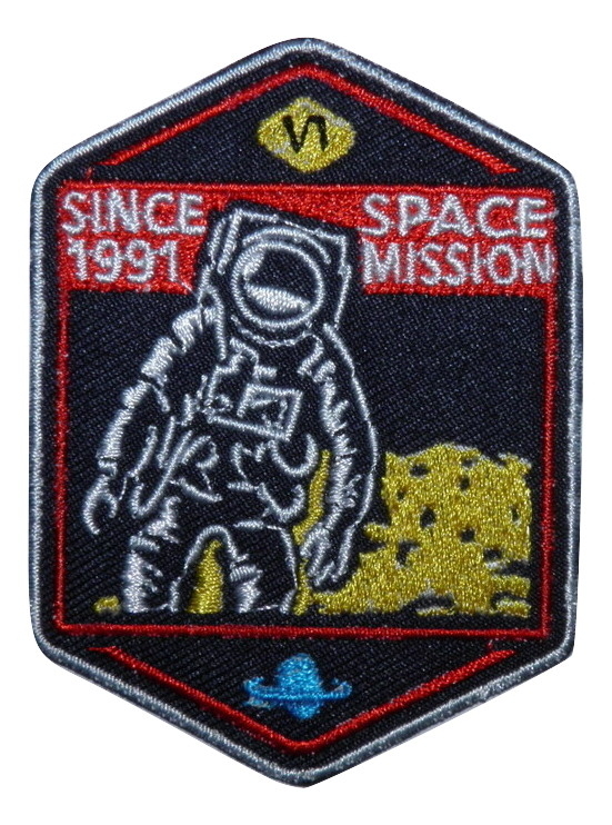 Écusson brodé thermocollant ESPACE Astronaute 1991
