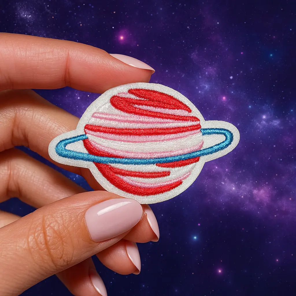 Écusson brodé thermocollant Saturne Cosmique