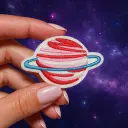 Écusson brodé thermocollant Saturne Cosmique