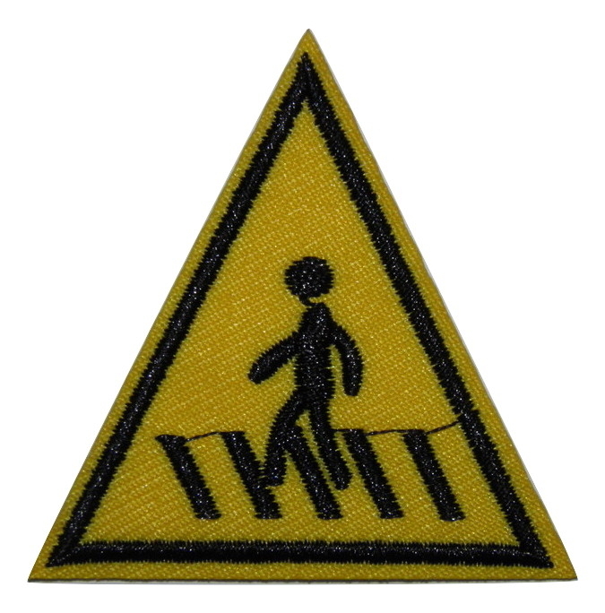 Écusson brodé thermocollant Passage piétons