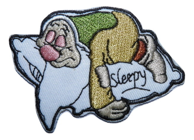 Écusson brodé thermocollant Nain dormeur
