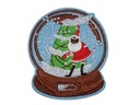 Écusson brodé thermocollant Boule à neige de Noël