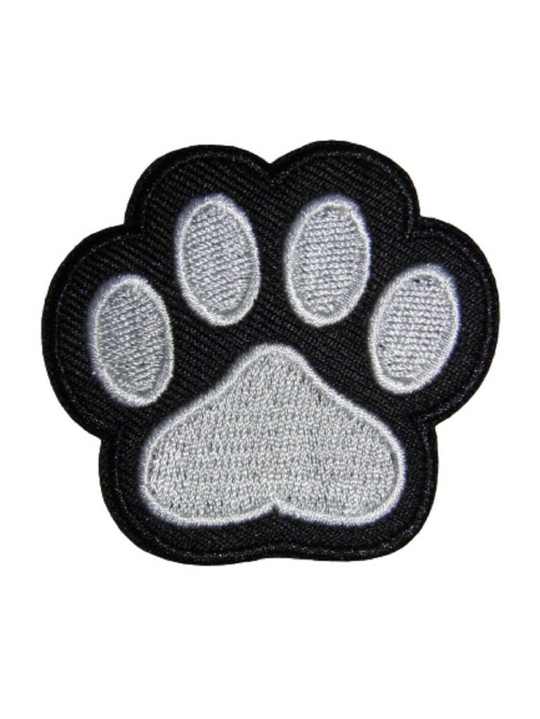 Écusson brodé thermocollant Empreinte patte de chat
