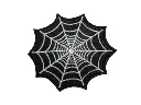 Écusson brodé thermocollant Toile d'araignée noire