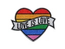 Écusson brodé thermocollant Coeur Love is Love