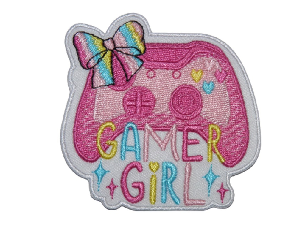 Écusson brodé thermocollant Gamer Girl