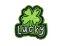 Écusson brodé thermocollant Lucky Trèfle à 4 feuilles