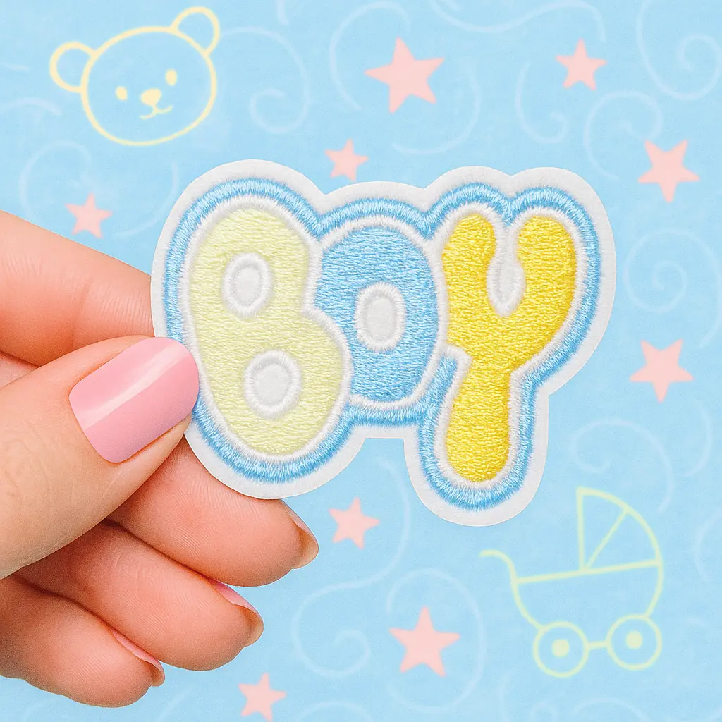 Écusson brodé thermocollant mot Boy