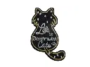 Écusson brodé thermocollant Chat Life is Better
