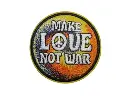 Écusson brodé thermocollant Make Love Not War