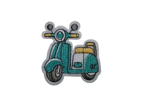Écusson brodé thermocollant Scooter