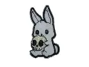 Écusson brodé thermocollant Lapin Blanc Skull