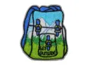 Écusson brodé thermocollant Sac à dos Montagne Get Outside