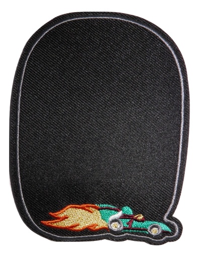 [P1023] Écusson brodé thermocollant pour genoux Bolide