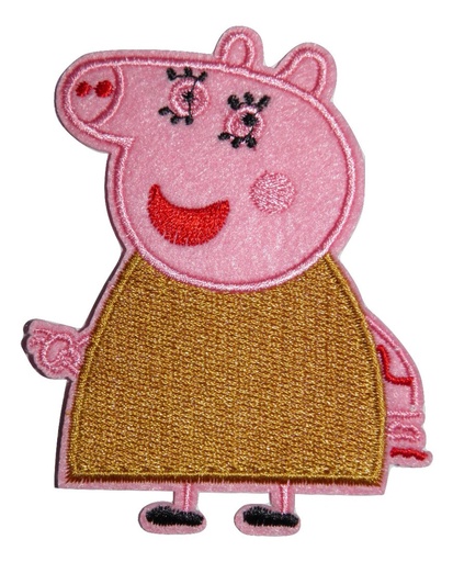 [P1030] Écusson brodé thermocollant - Maman Cochon