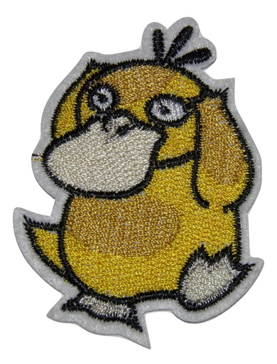 [P1039] Écusson brodé thermocollant Canard Psychédélique 