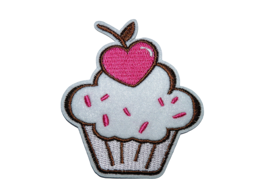 [P1059] Écusson brodé thermocollant Cupcake