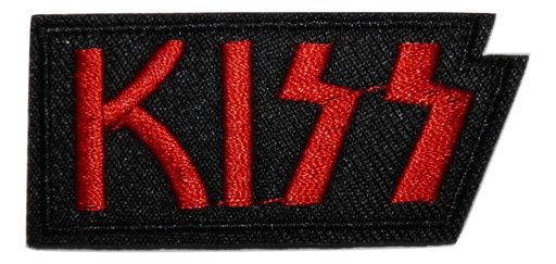 [P1068] Écusson brodé thermocollant KISS