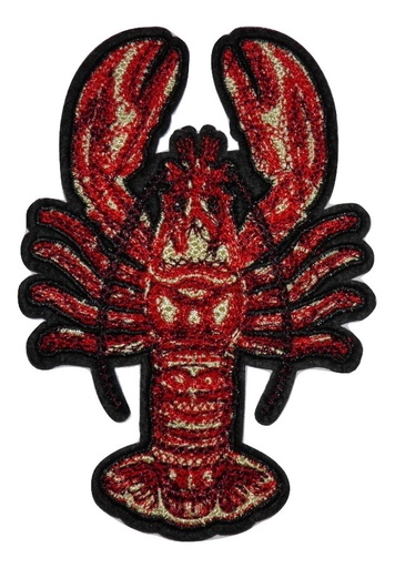 [P1074] Écusson brodé thermocollant Homard
