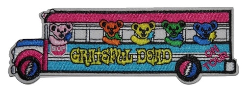 [P1103] Écusson brodé thermocollant Bus Grateful Dead