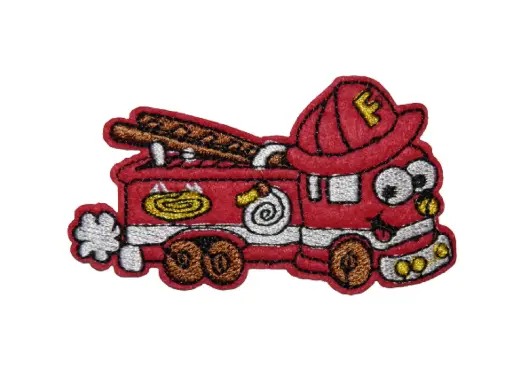 [P1108] Écusson brodé thermocollant Camion de pompier