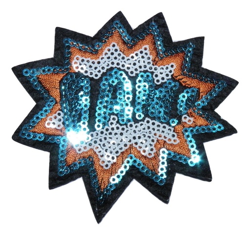 [P3000] Écusson thermocollant à sequins BAM!