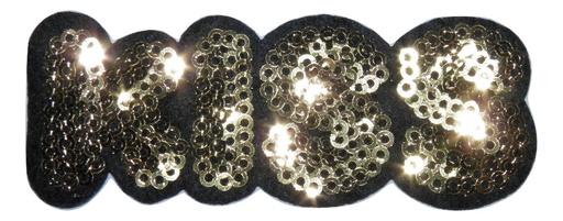 [P3003] Écusson thermocollant à sequins KISS
