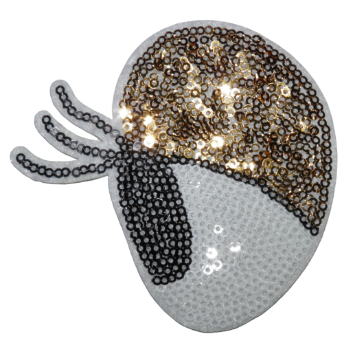 [P3008] Écusson thermocollant à sequins Œil