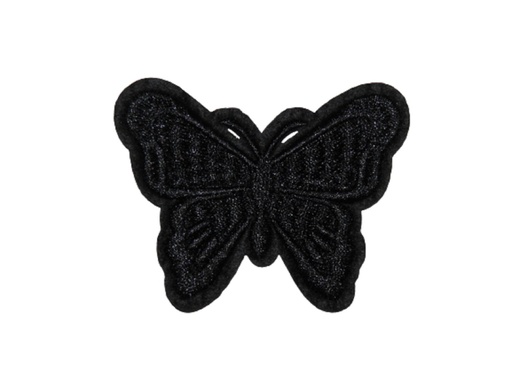 [P1146] Écusson brodé thermocollant Papillon noir