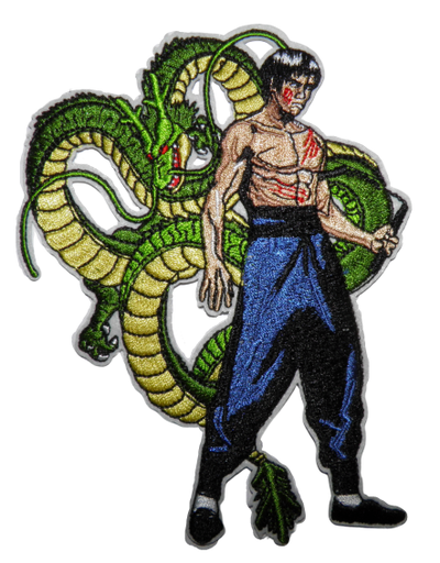 [P1173] Écusson brodé thermocollant Bruce Lee Dragon
