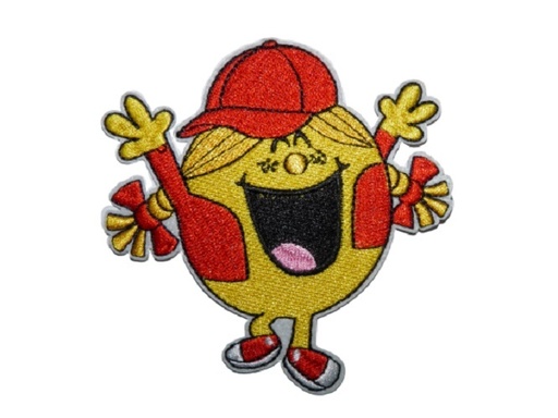 [P1183] Écusson brodé thermocollant Mme Bonheur casquette