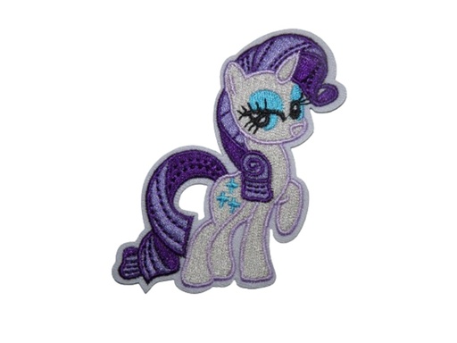 [P1186] Écusson brodé thermocollant Poney Rarity