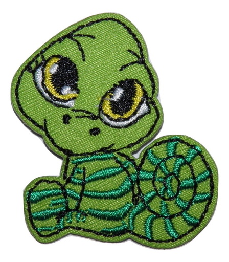 [P1188] Écusson brodé thermocollant Petit caméléon