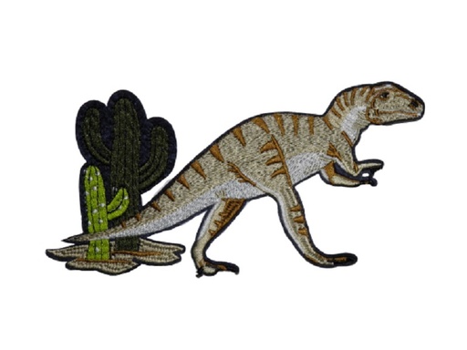 [P2009] Patch XXL thermocollant - Vélociraptor et cactus