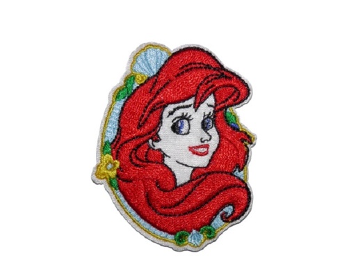 [P1206] Écusson brodé thermocollant Princesse Sirène