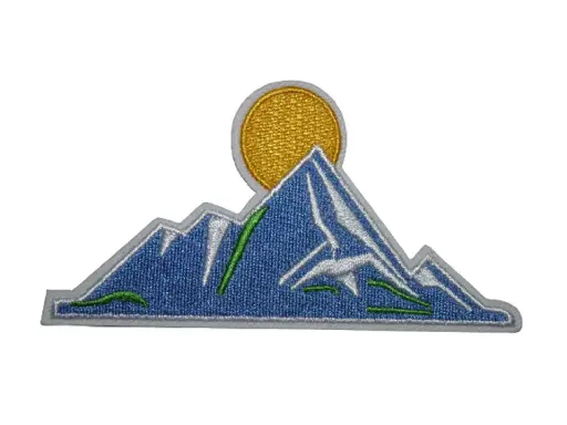 [P1219] Écusson brodé thermocollant Montagnes