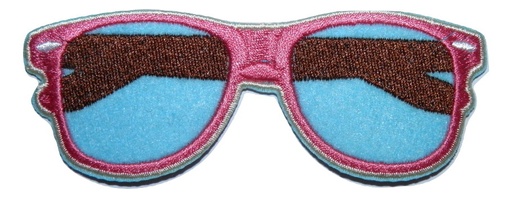 [P1264] Écusson brodé thermocollant Lunettes de soleil