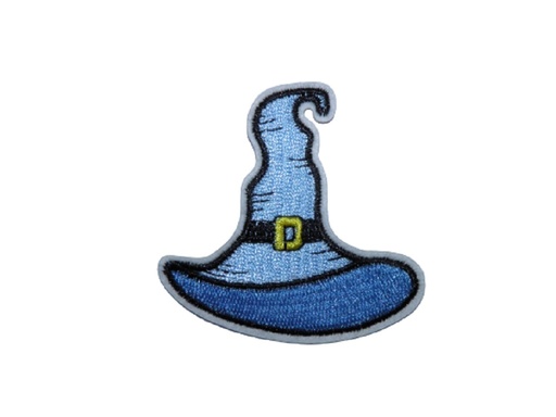 [P1308] Écusson brodé thermocollant Chapeau de sorcier