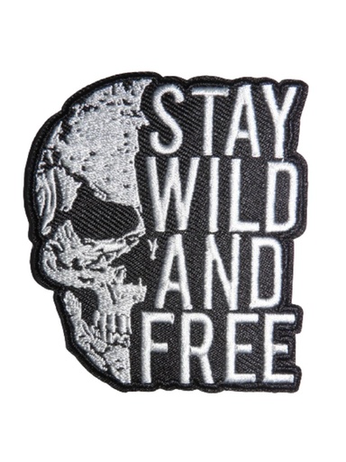[P1345] Écusson brodé thermocollant Stay wild and free