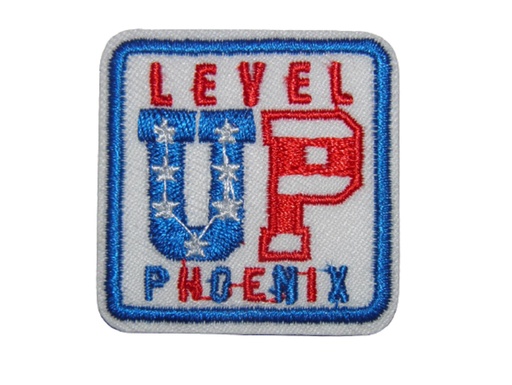 [P1367] Écusson brodé thermocollant Level UP Phoenix