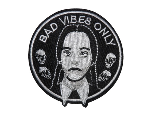 [P1372] Écusson brodé thermocollant Bad Vibes Only