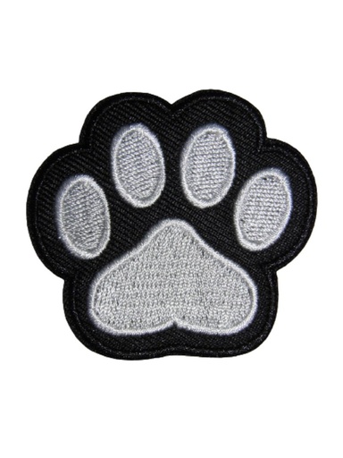 [P1388] Écusson brodé thermocollant Empreinte patte de chat