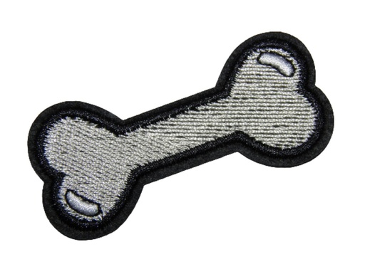 [P1393] Écusson brodé thermocollant Os pour chien