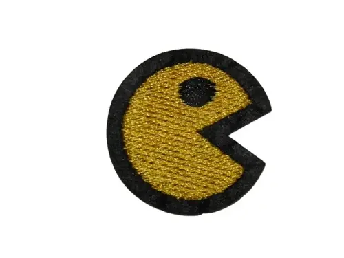 [P1445] Écusson brodé thermocollant Smiley glouton