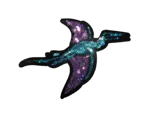 [P3017] Écusson thermocollant à sequins Ptéranodon